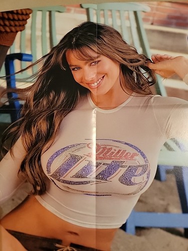 RARE 2003 Sports Illustrated Miller Lite SOFIA VERGARA Fold Out Poster 20”x22” - Picture 2 of 9