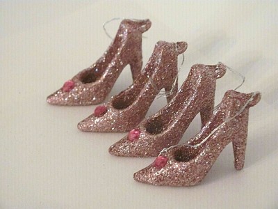 pink high heel ornament