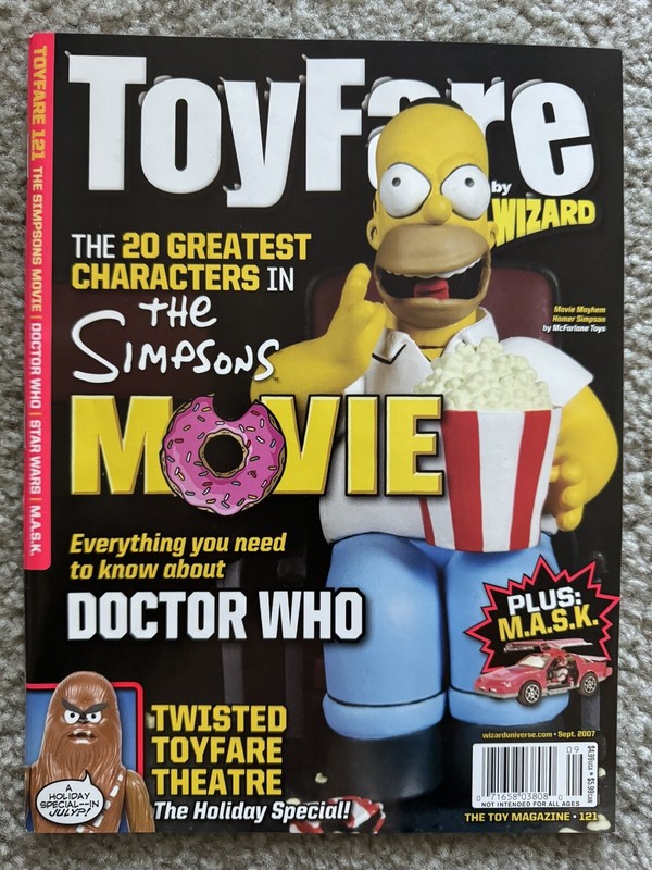 TOYFARE Magazine #121 September 2007 The Toy Magazine - The Simpsons, Doctor Who