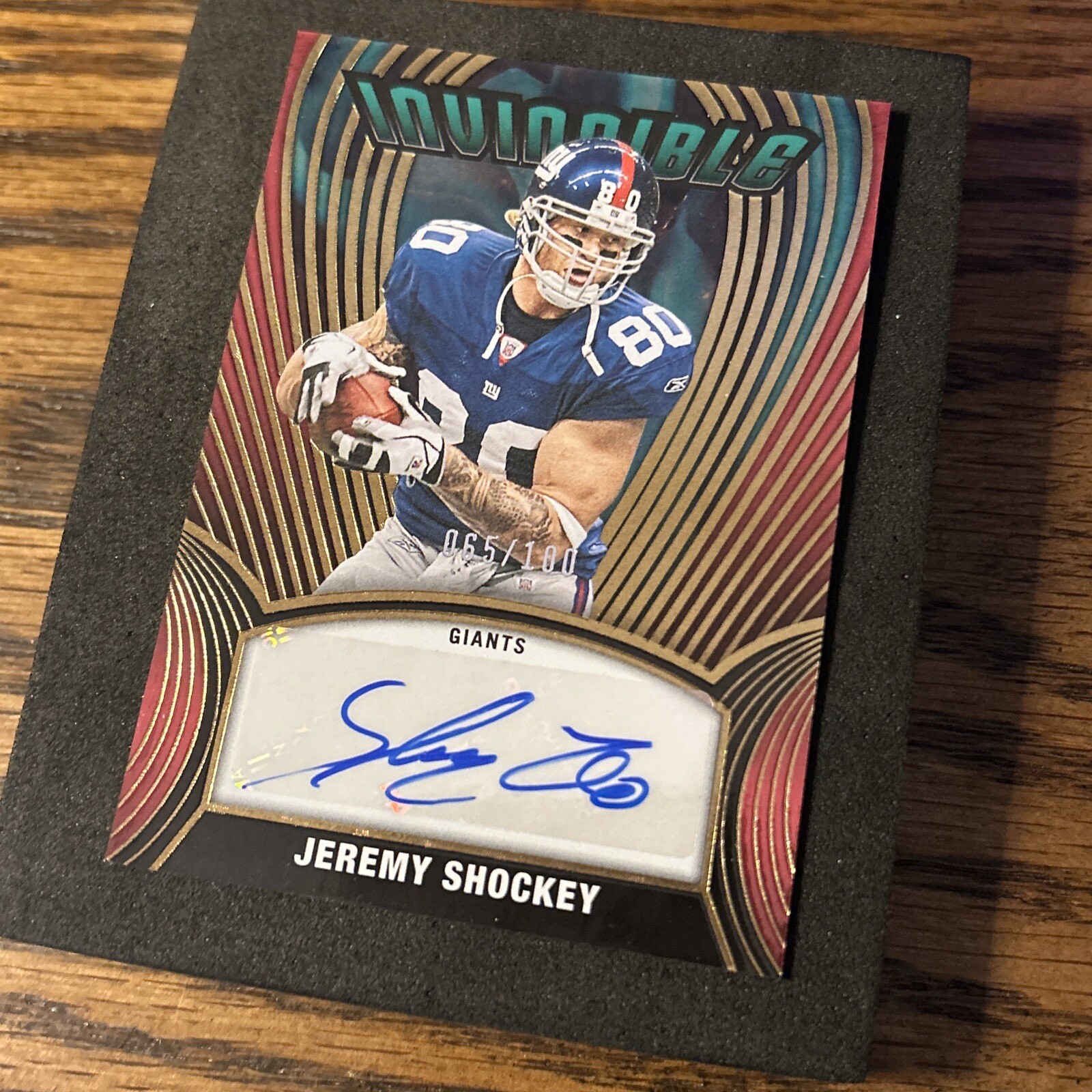 2022 Panini Chronicles JEREMY SHOCKEY AutoINVINCIBLE SP 065/100 New