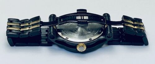 Versace Mens Palazzo Empire Ion Plated Black & Gold 43mm Bracelet Fashion Watch - Picture 11 of 13
