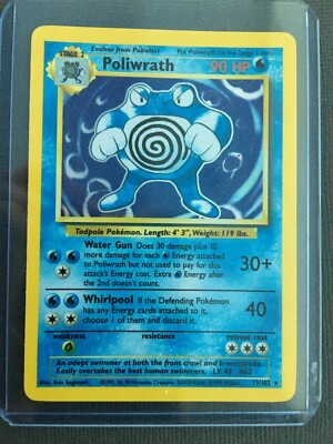 POLIWRATH HOLO 13/102- Base Set Unlimited Pokemon | eBay