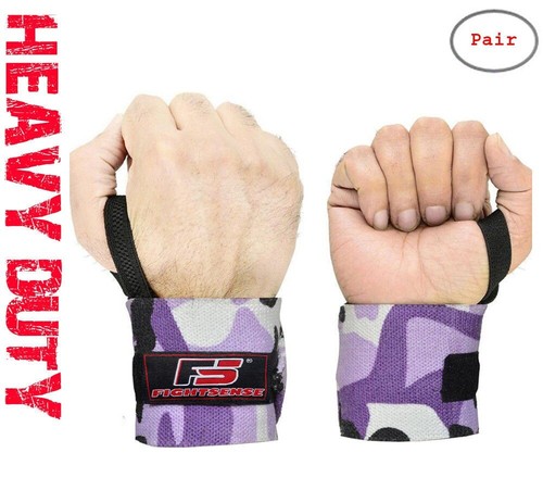 Wrist Wraps LIFTING STRAPS for POWER LIFTING Support CROSSFIT Gym WEIGHT LIFTING - Picture 91 of 144