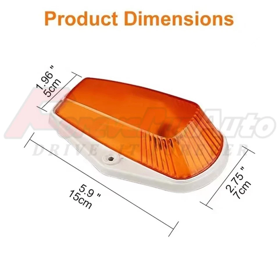 Luces LED de cabina de techo 5 piezas para Ford F350 F150 F250 1973-97 luces marcadoras ámbar Foto 3 de 4