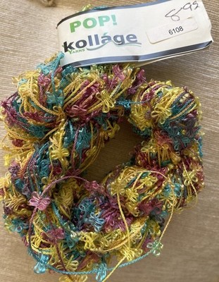 Kollage Yarn, POP!, 100%Polyester, 27gms/100yds, col#6108, Multicolor