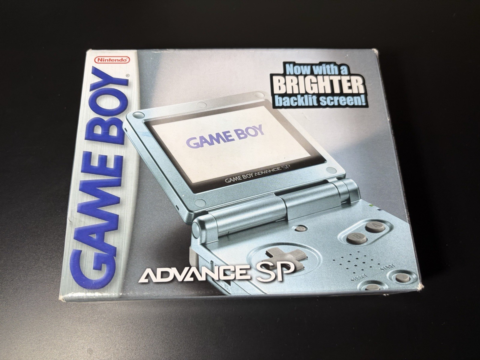 Nintendo GameBoy Advance SP Pearl Blue Handheld Console Very Good Complete