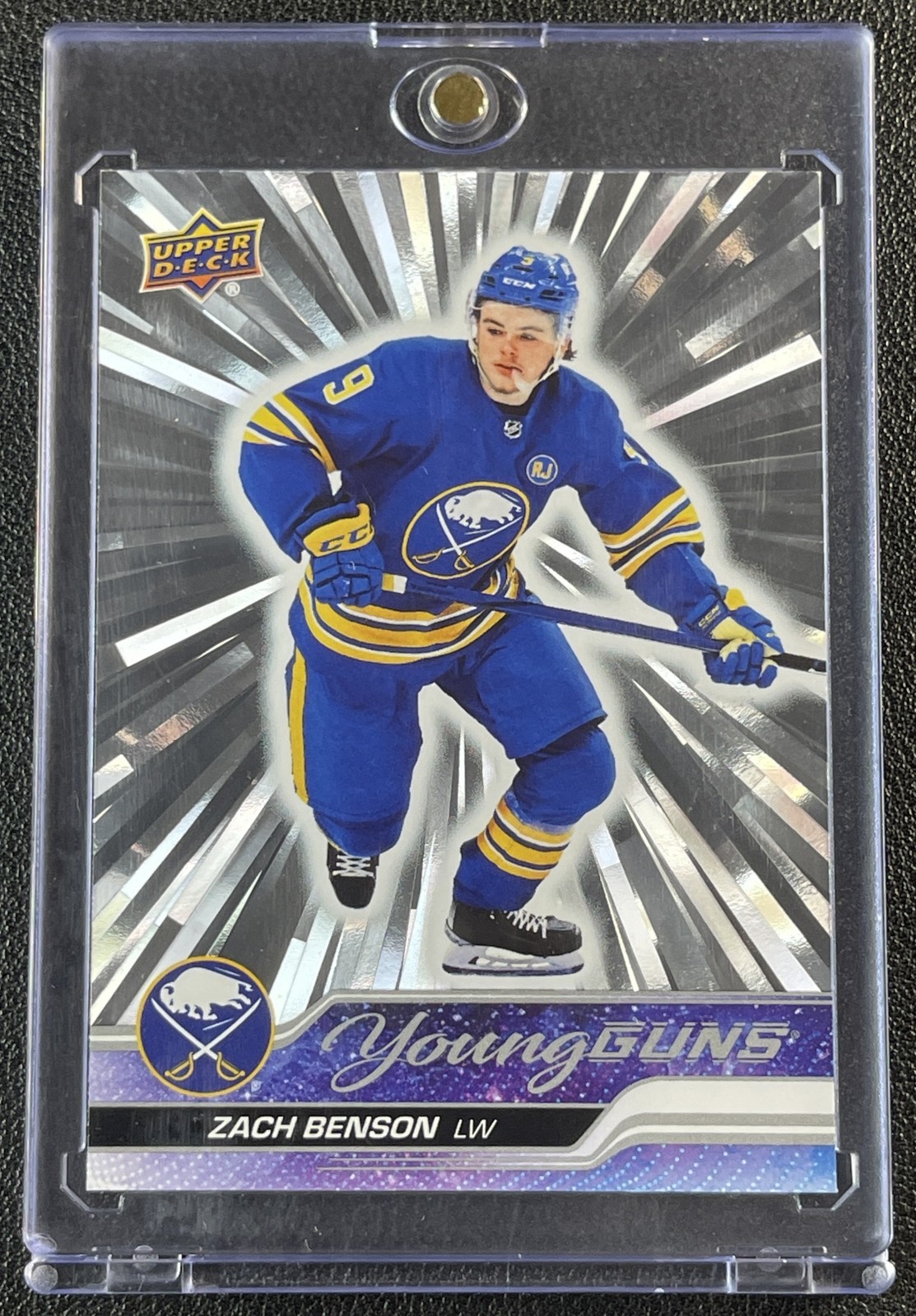 ZACH BENSON 2023-24 UPPER DECK #474 ROOKIE OUTBURST SILVER YOUNG GUNS RC B