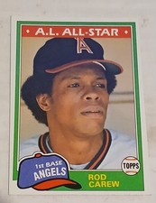 1981 Topps - Rod Carew #100 California Angels HOF 