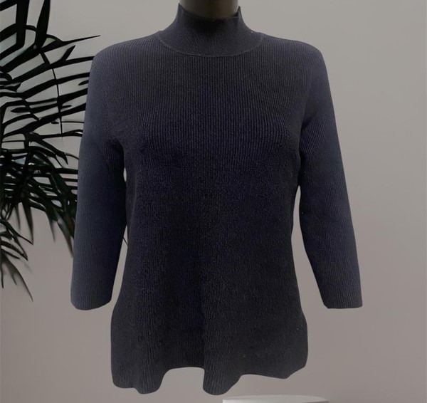 Women Ganni Sweater Navy Polyamide 38 / M / 46