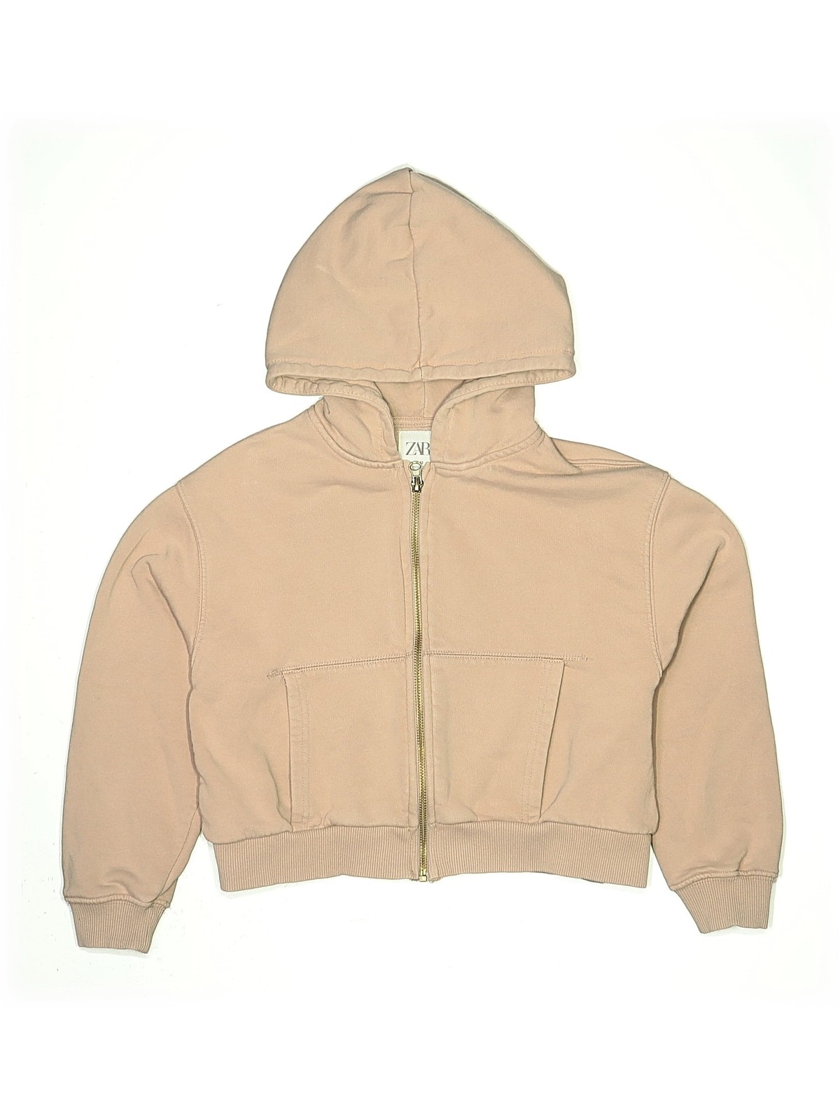Zara Girls Brown Zip Up Hoodie 11