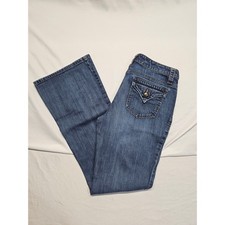 Bella by Dahl BD Womens Bootcut Jeans Size 29 Medium Wash Flap Pocket Denim