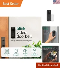 Secure Your Home: Smart Video Doorbell with Long Battery Life & Sync Module