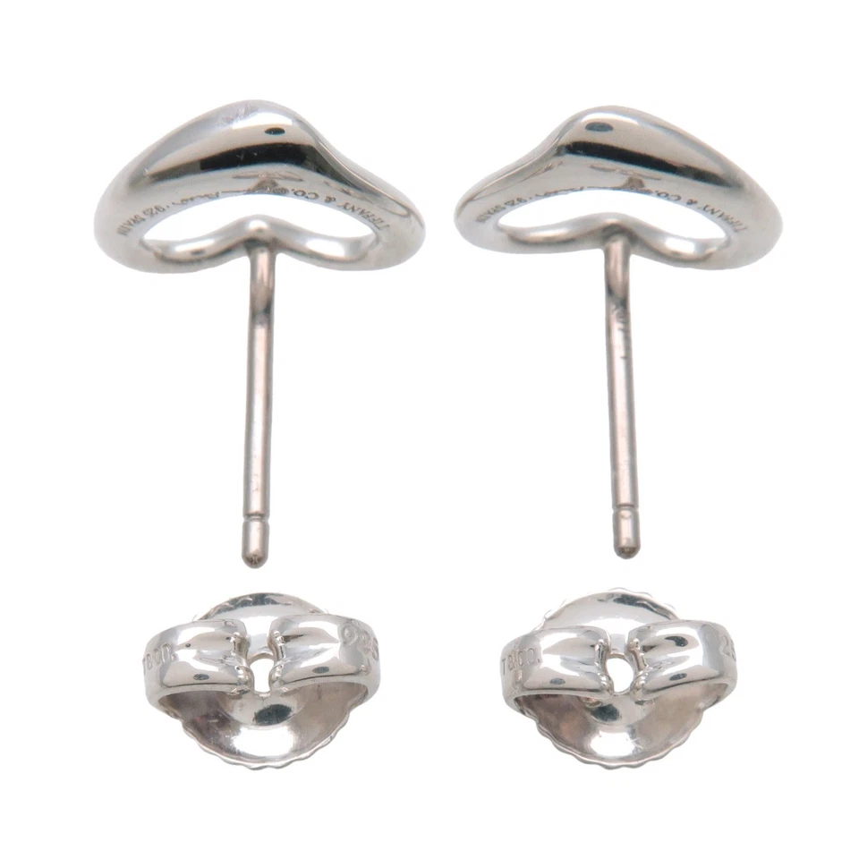 Pendientes Tiffany & Co Corazón Abierto SV925 Plata Auténticos Usados Envío Gratis Foto 3 de 4
