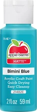 2 oz Acrylic Craft Paint – Apple Barrel Bimini Blue Color