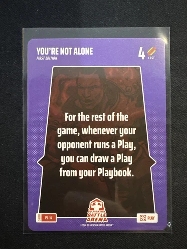 2024 Bo Jackson Battle Arena Play Card #PL-14 You're Not Alone SSP First Edition