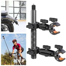 Motorcycle Bike Handlebar Mount for Insta360, DJI OSMO 360 Camera, Double Cla...