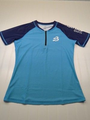 Besser Bay Sports Soccer T-shirt Blue Men's Medium Short Sleeve NWOT