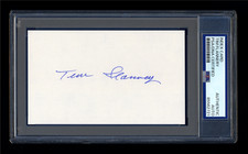 TIM FLANNERY SIGNED MINT INDEX CARD PSA/DNA AUTOGRAPHED SAN DIEGO PADRES