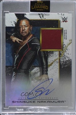 2020 Topps Fully Loaded Superstar Gear Relics 119/199 Shinsuke Nakamura Auto fm0