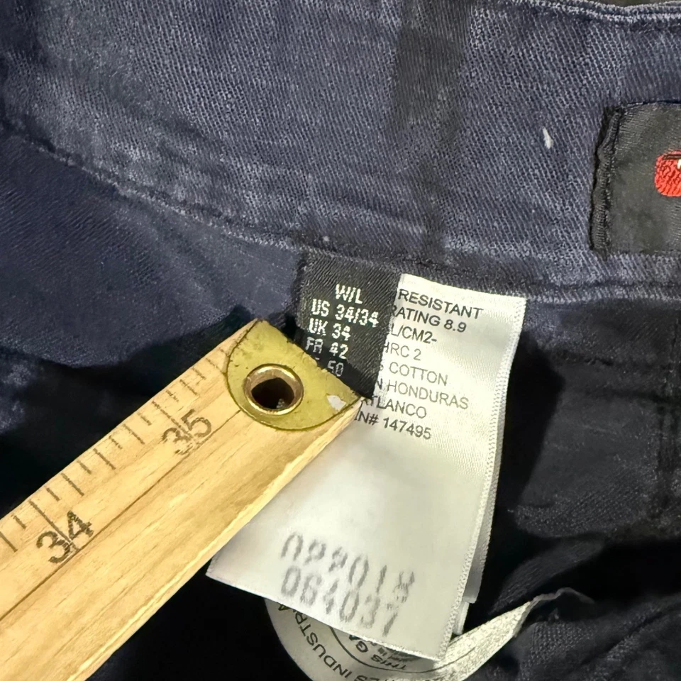 Tru Spec Mens Cargo Pants Flame Resistant Navy Blue Size 34x34 Workwear - Image 3 of 4