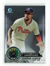 2018 BOWMAN TOP 100 J.P. CRAWFORD #BTP-37 RC PHILLIES