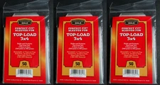 150 Cardboard Gold Perfect Fit Sleeves for Top-Load 3x4 from 140-190 Pt Bag