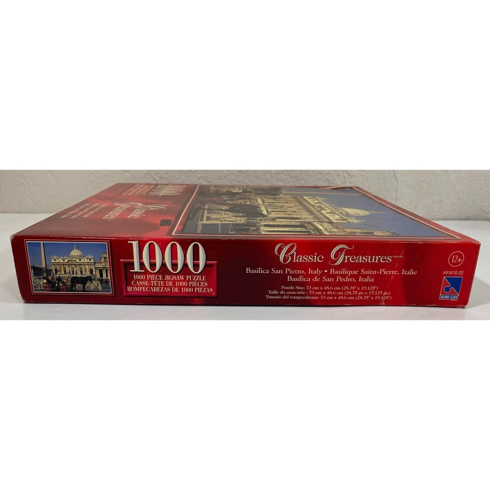 Basilica San Pietro, Italy 1000 Piece 28.75" x 19.125" Puzzle - NEW / SEALED - Image 3 of 3