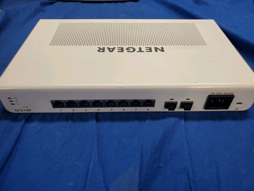 Netgear GC510P 8-Port Gigabit Ethernet PoE+ Smart Cloud Switch. #1627 - Picture 2 of 3