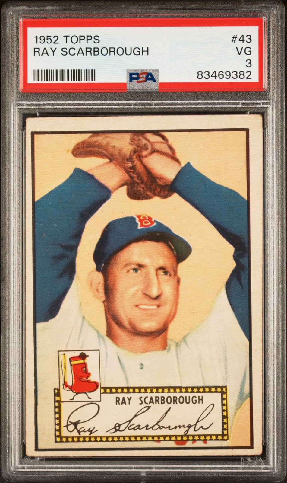 1952 TOPPS #43 RAY SCARBOROUGH PSA 3