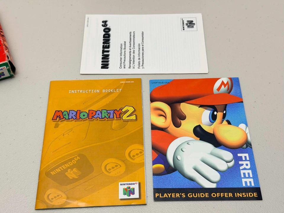 Mario Party 2 (Nintendo 64 N64) Complete Game Box Booklet *Authentic - Image 2 of 4