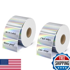 M110 Thermal Labels 460pcs 1.57x1.18in Holographic Sticker for Phomemo Printer