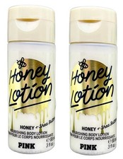 2x VICTORIAS SECRET PINK HONEY SHEA BUTTER NOURISHING BODY LOTION 3 oz New