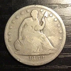 1868-S Seated Liberty Silver Half Dollar, G. H179