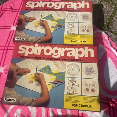 Spirograph Palitoy Vintage 1981 Zeichenspielzeug Original Anleitung x 2 Bausätze 