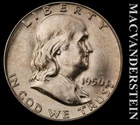 1950 Silver Franklin Half Dollar - FBL - Choice Gem Brilliant Unc+++  #L2814