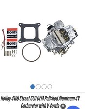 Holley Carburetor 4160 Street 600 Cfm Polished Alum 4v With V-bowls 0-80458sa Holley Carburetor 4160 Street 600 Cfm Polished Alum 4v With V-bowls 0-80458sa