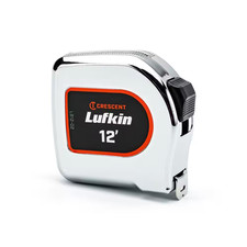 Lufkin 1/2 In. X 12 Ft. Chrome Case Yellow Clad Tape Measure