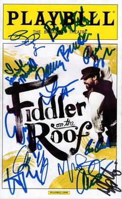 #ad Fiddler on the Roof Signed Autographed Cast Playbill $180.00