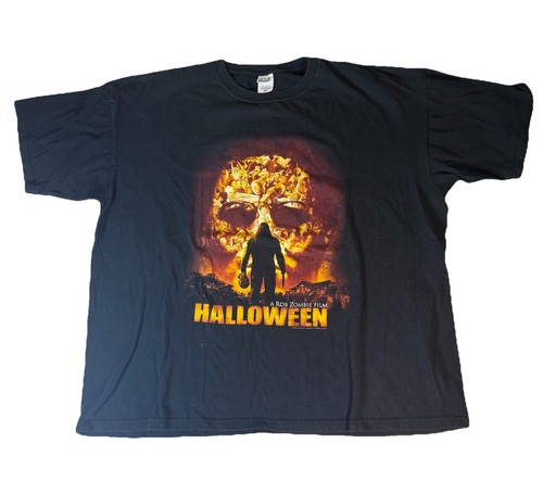 Vintage Rob Zombie Halloween Film 2007 T Shirt Double sided Horror Men’s 3XL