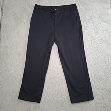 TOMMY HILFIGER Pants Mens 38x30* Straight Chino Trousers Black Dress Pants