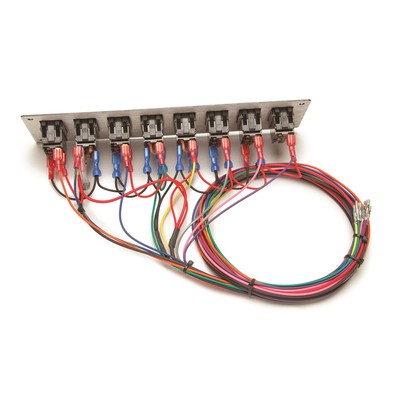 Painless Wiring Switch Panel Kit 50201; 8 Switch Panel Black Dash Mount