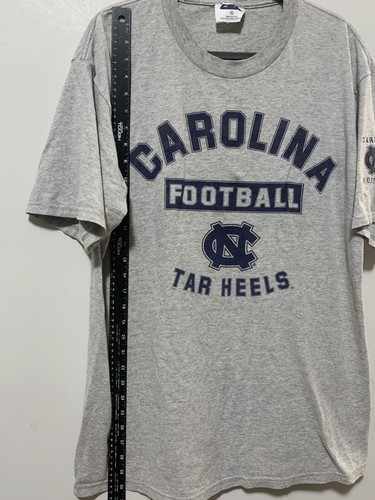 Vintage UNC Men XL Grey Football Tar Heels North Carolina Gray T-Shirt NCAA - Picture 4 of 8