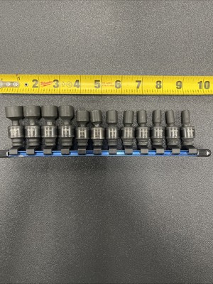 Expert By MAC E041645 12-Pc 1/4  DRIVE Swivel Impact Set Metric 5mm-15mm