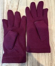 Maroon Gloves with Thumb Pointer Finger Cutout
