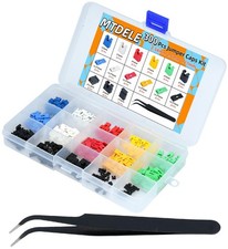 300 PCS Jumper Caps Kit 2.54mm 2.0mm 1.27mm Arduino Raspberry Pi PCB Circuit