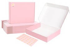 10x8x2 Pink Shipping Boxes Medium, 40 Pack Corrugated Cardboard Mailer Boxes ...