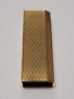 Vintage Cartier Gold Plated & Barley Design Lighter | Sold As Is / Untested |
