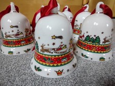 Weihnachtsgeschirr, Weihnachtsservice, Porzellan-Glocken, 10 STÜCK, Ahorn