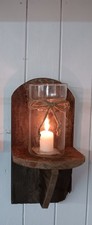 Wand Kerzenhalter,Wandteelichthalter,Wandablage,Wandregal,Rustikal handarbeit 
