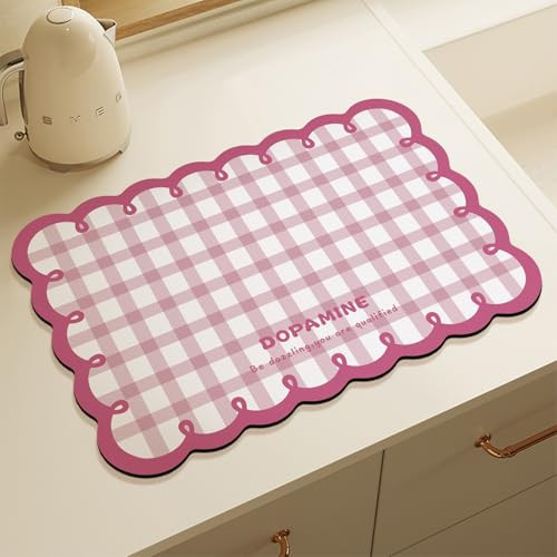 Dish draining mat diatomaceous earth tableware absorbent mat soft washable